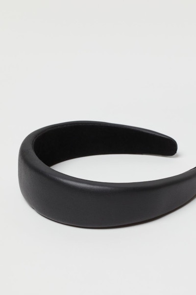 H&M Leather Alice Band,, £25