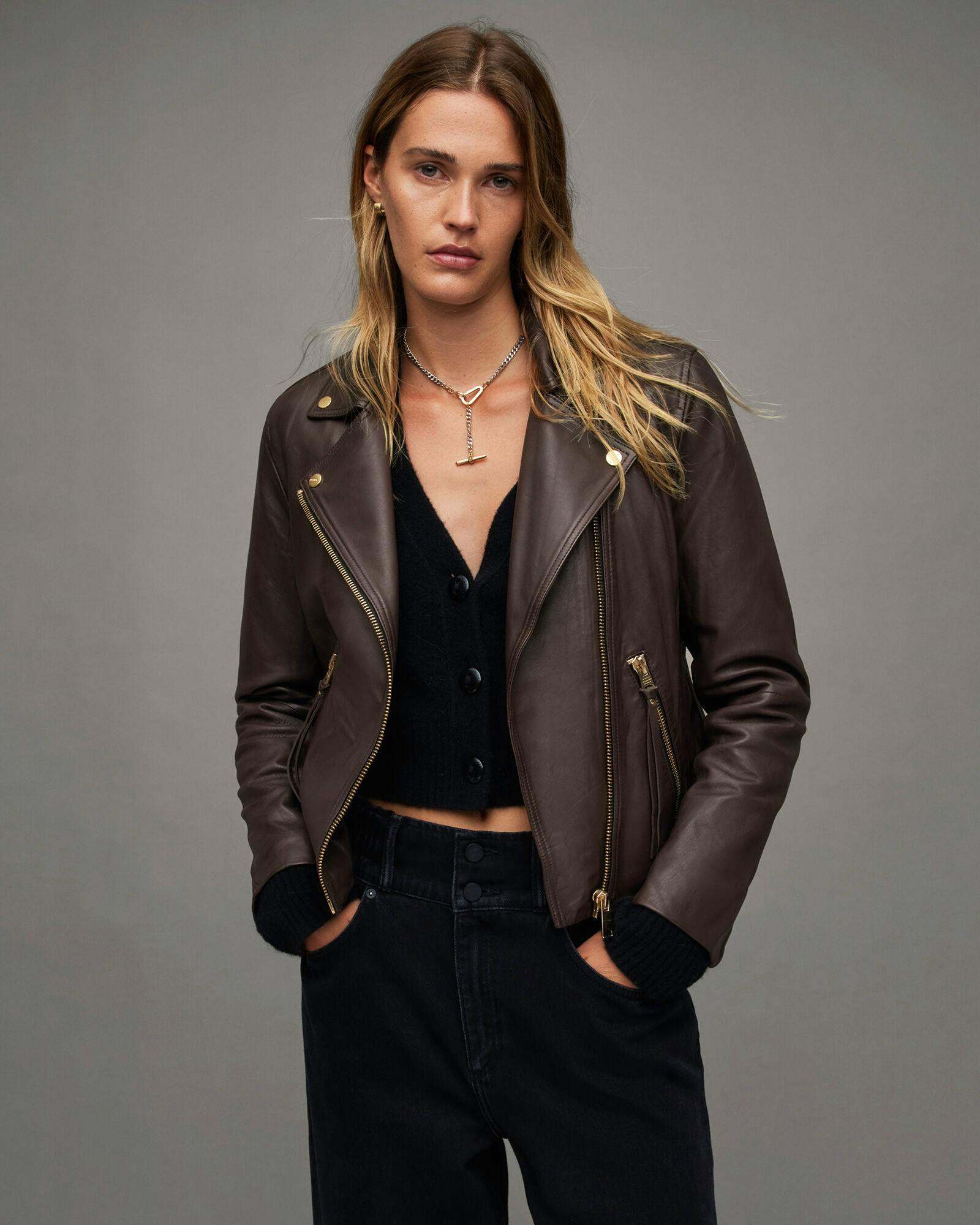 All Saints Leather Jacket, £319