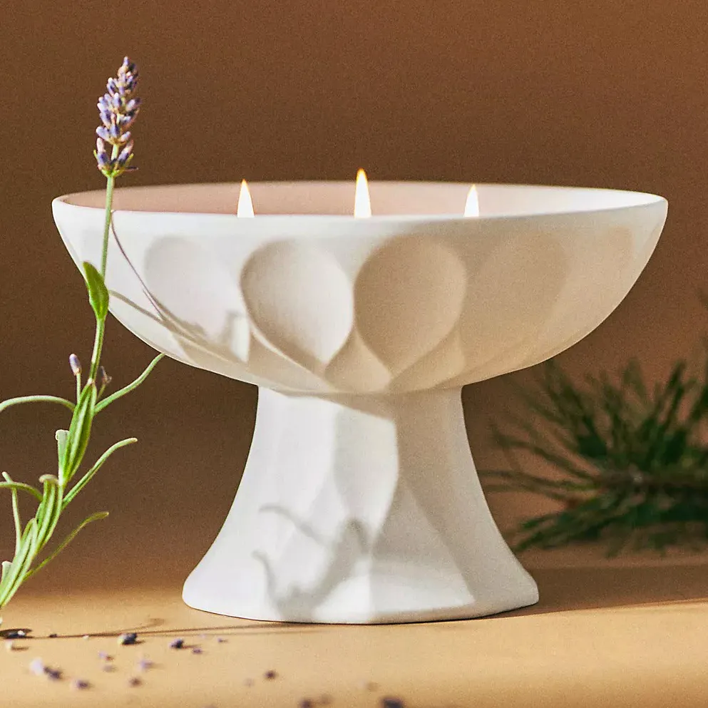 Anthropologie Textural Ceramic Candle, £76