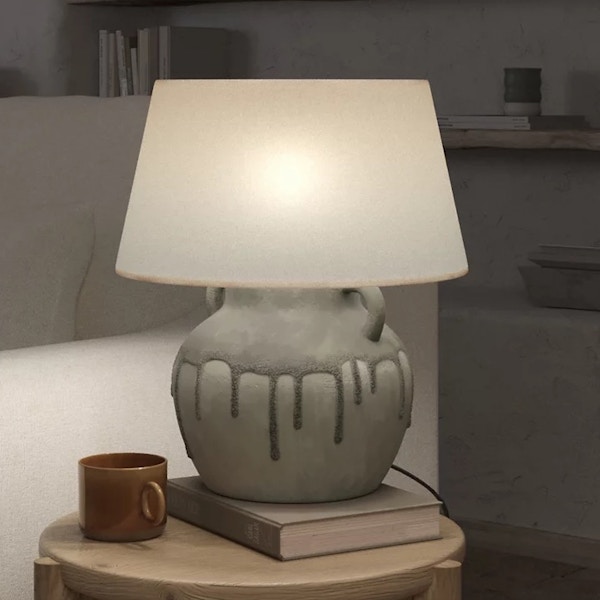 M&S x Fired Earth Ceramic Drip Handle Lamp, £109