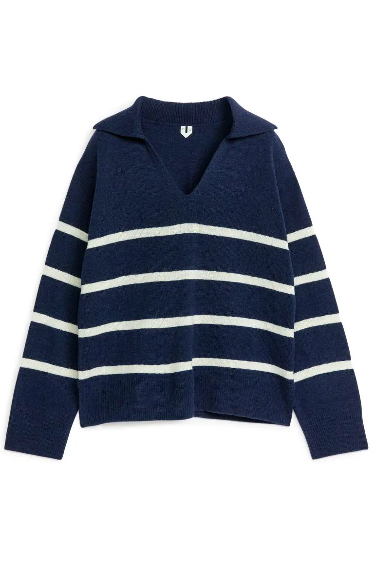 Cashmere Blend Striped Jumper £159