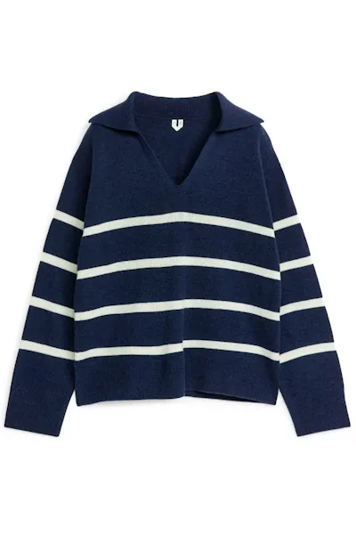 Cashmere Blend Striped Jumper