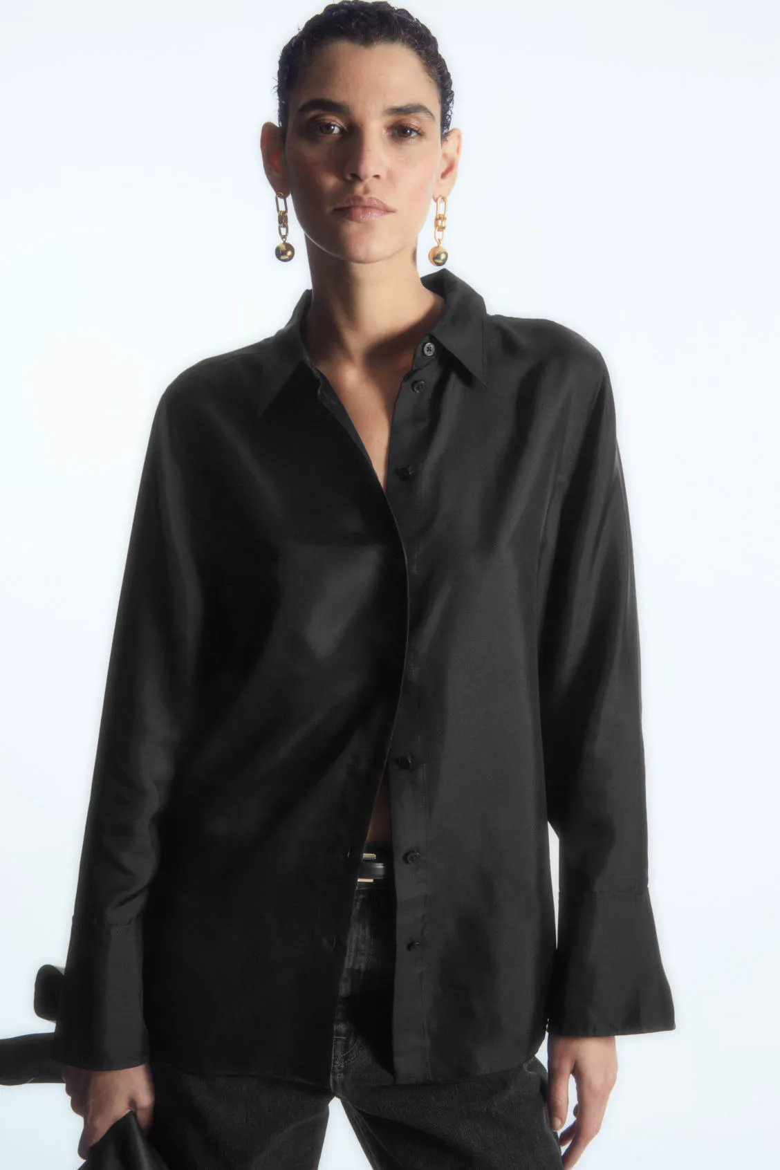 Oversized Pure Silk Shirt £135