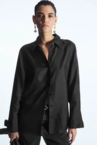 Oversized Pure Silk Shirt