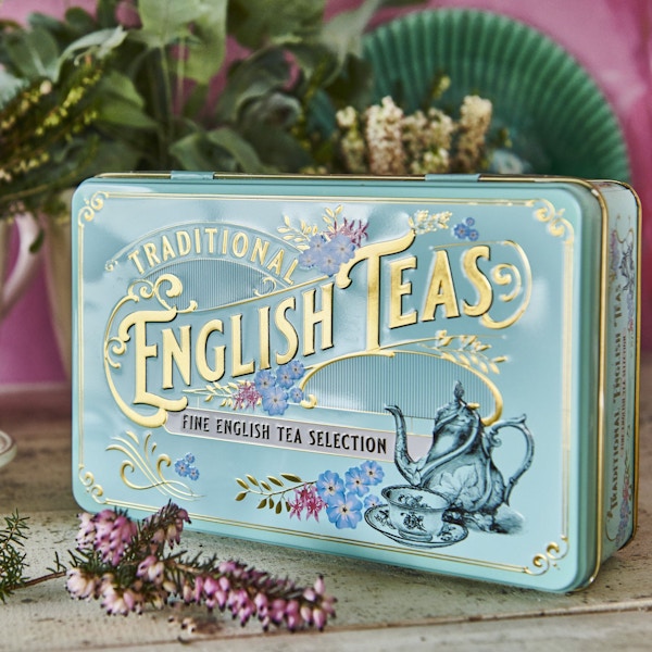 New English Teas Vintage Victorian Tea Selection Tin - Mint Green, £8.99