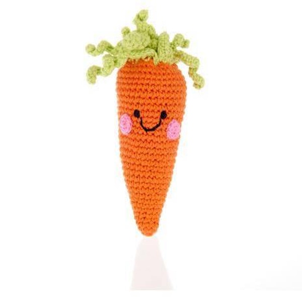 ScandiBugs Pebble Friendly Vegetable Rattle – Carrot, £7.49