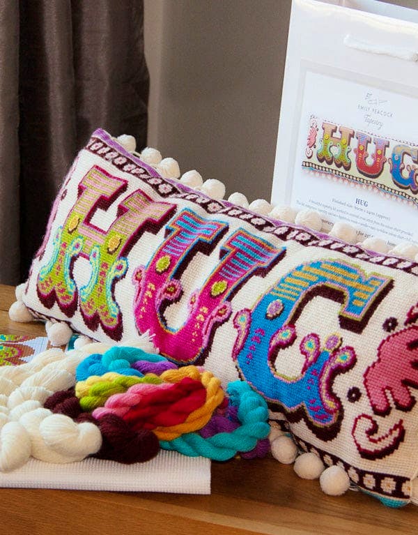 Cloth Kits Emily Peacock Hug Cross Stitch Kit, £60