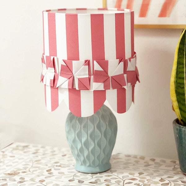 Makebox & Co Rose Striped and Scalloped Lampshade Making Kit, £26.99