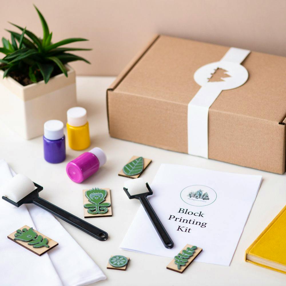My Papercut Forest Block Printing DIY Kit, from £40