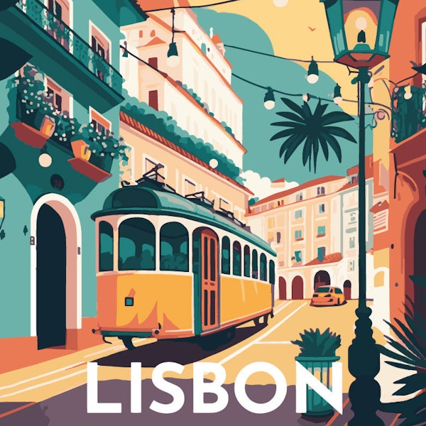 Figured Art Paint By Numbers Travel Poster Lisbon, £16.90