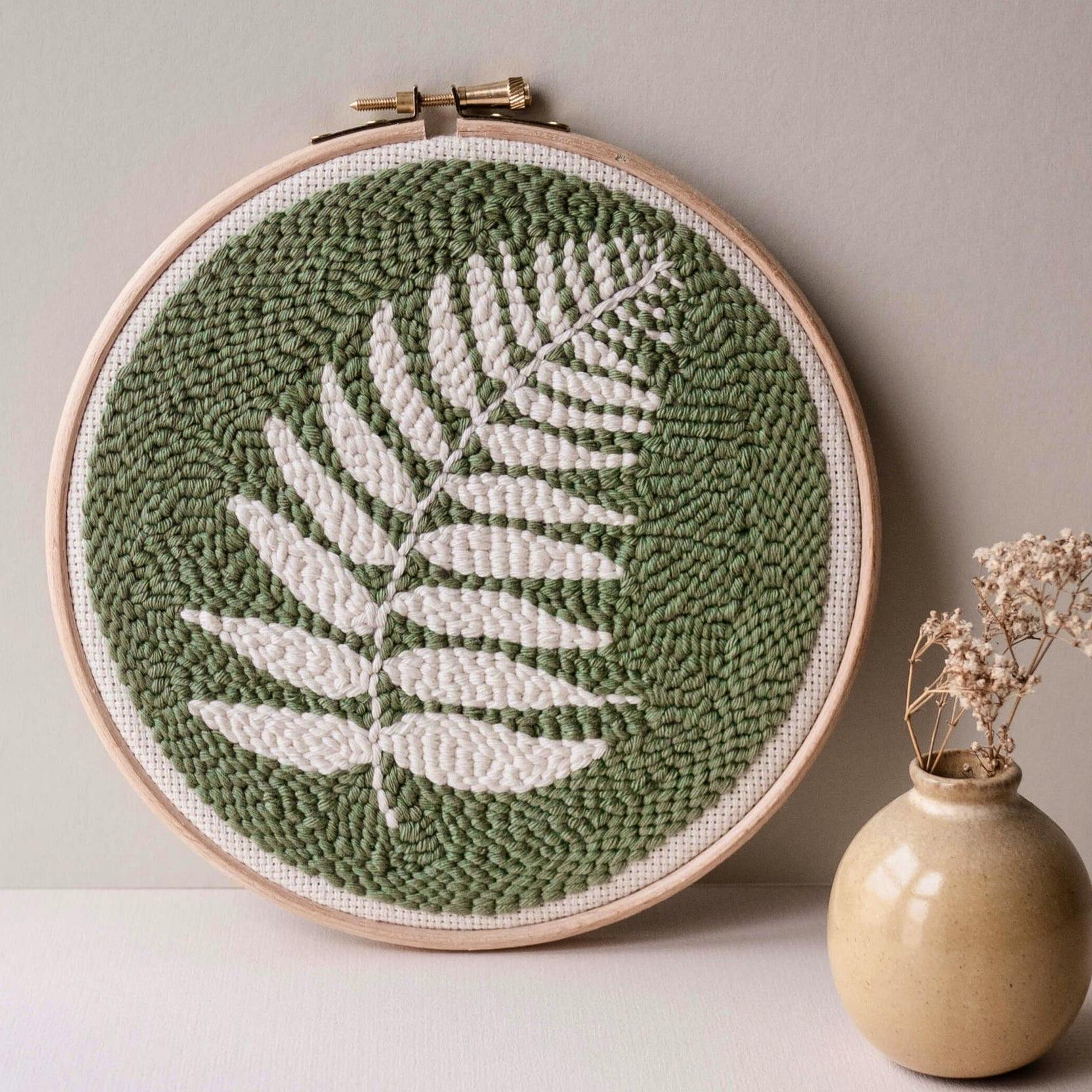 Whole Punching Fern Beginner Punch Needle Kit, £45