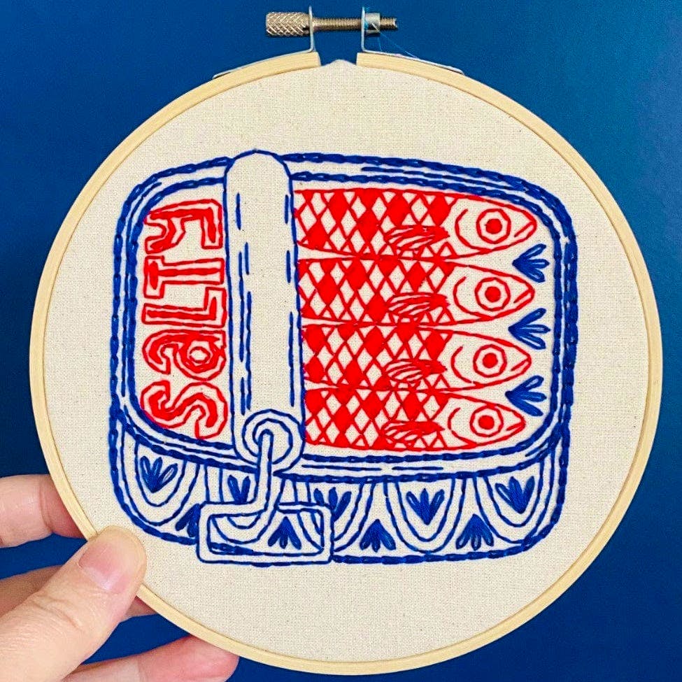 ClothKits Sardines Embroidery Kit, £25