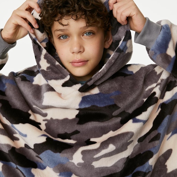 Marks & Spencer Fleece Camouflage Oversized Hoodie, £18
