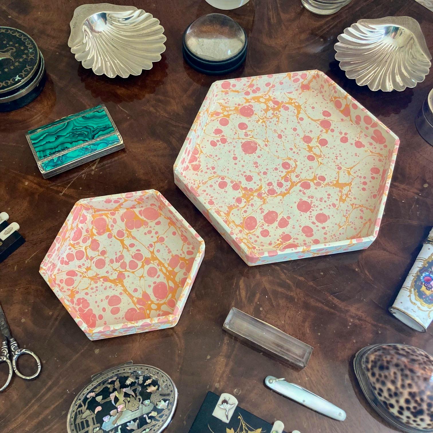 Compton Marbling Hexagonal Trinket Tray, £19.95-£24.95