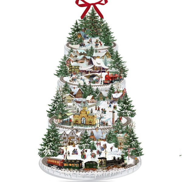 Fortnum & Mason Christmas Railway Tree Paper Advent Calendar, £22