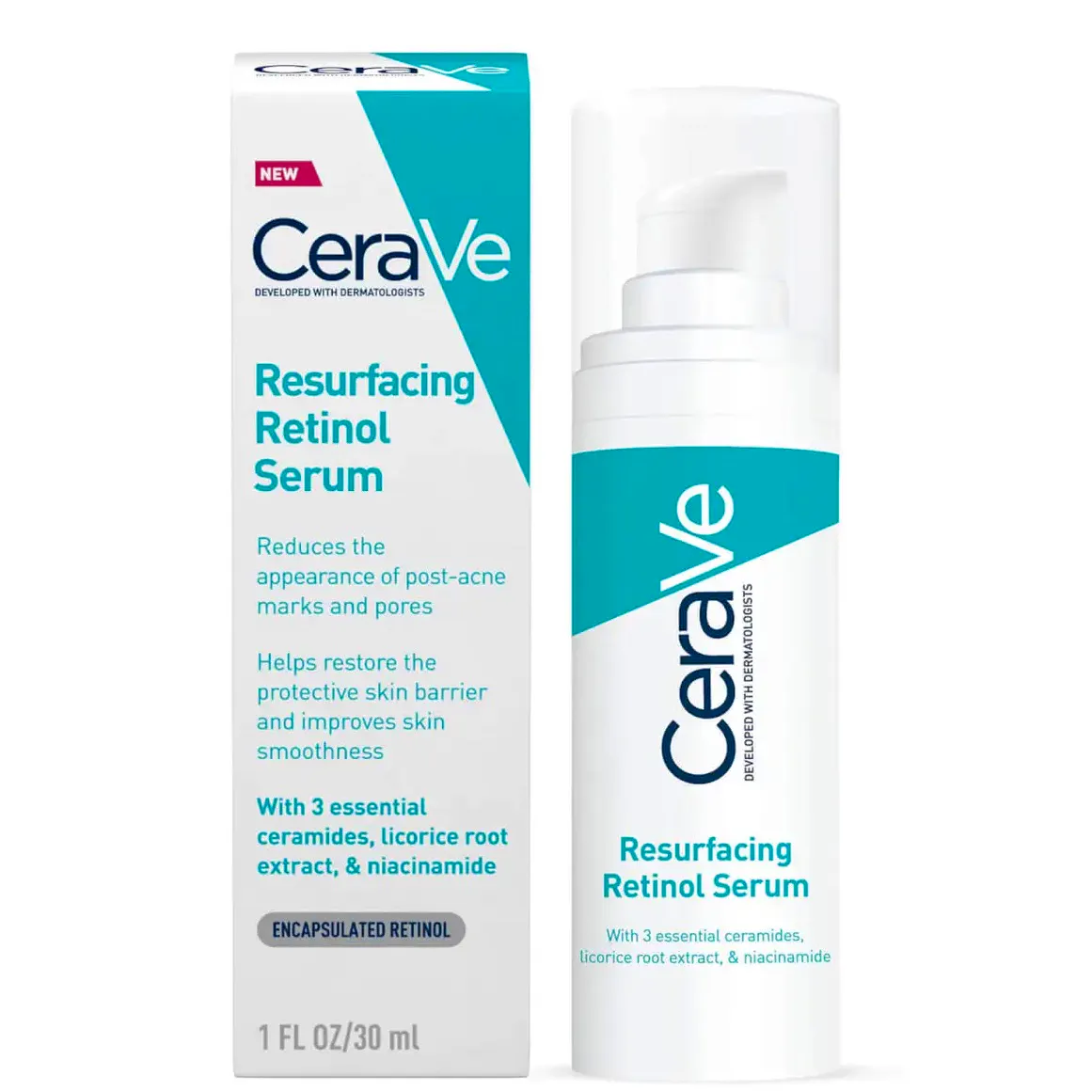 Cerave Resurfacing Retinol Serum with Ceramides and Peptides, £21