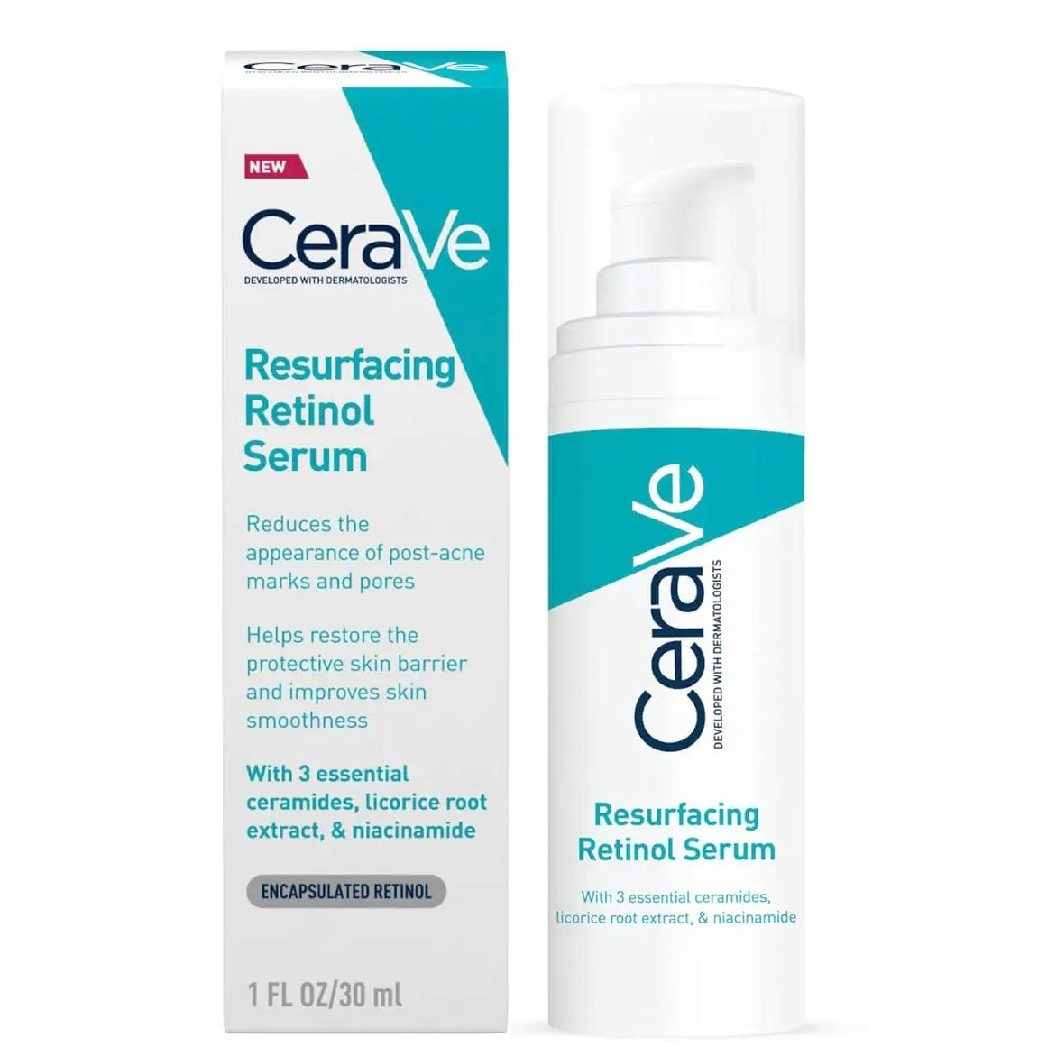 Cerave Resurfacing Retinol Serum with Ceramides and Peptides, £21
