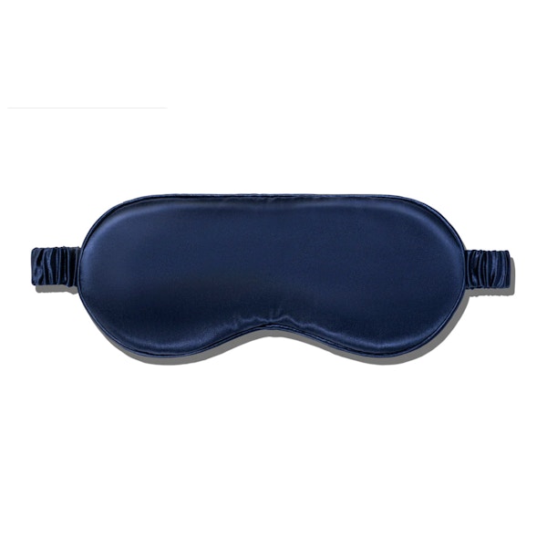 Slipsilk Crafted from the finest mulberry silk, Slip's lightly cushioned navy eye mask is designed to sit softly against your face to block out light and prevent damage to the hair and skin. £50