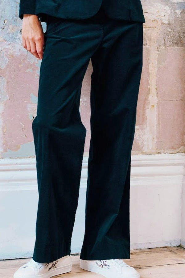 Aspiga Straight Leg Cotton Stretch Velvet Trouser, £140