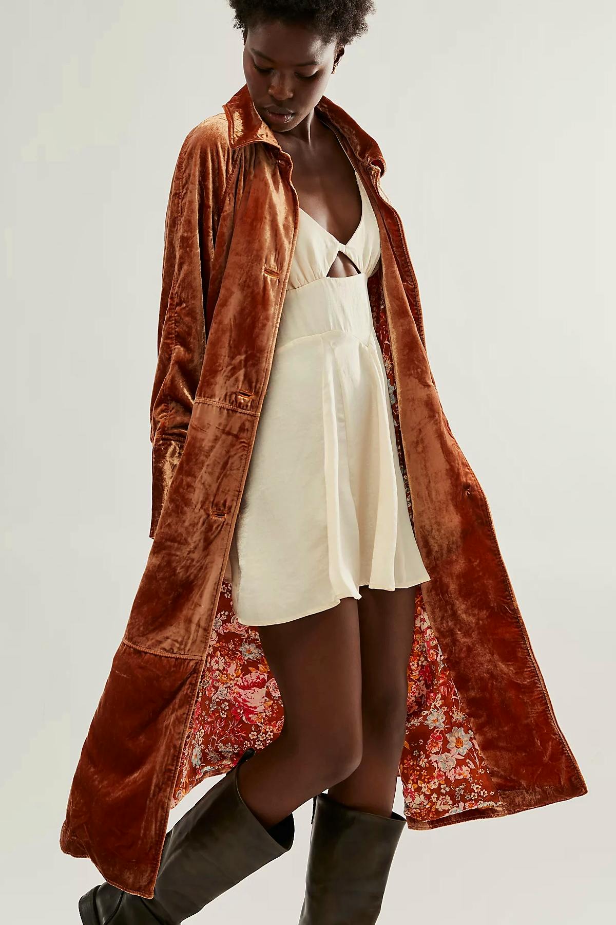 Free People Adele Velvet Duster, £228