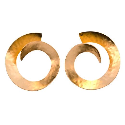 Fo.Be Open Disc Swirl Earrings, £40