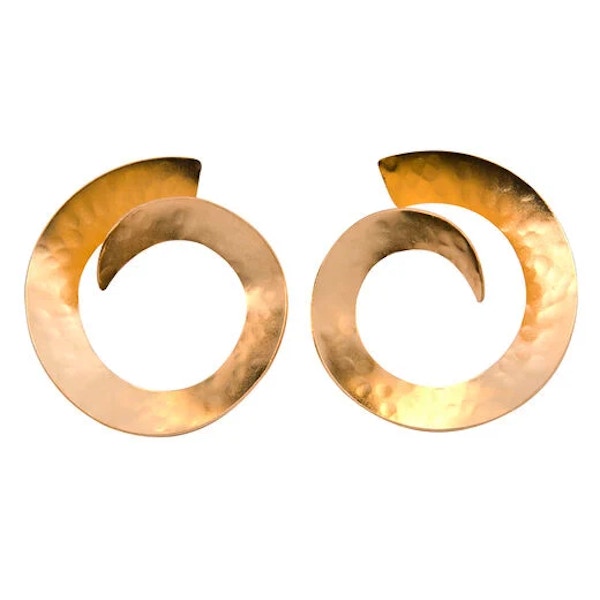 Fo.Be Open Disc Swirl Earrings, £40