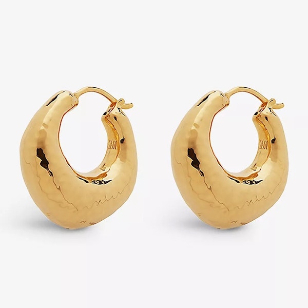 Monica Vinader Deia 18ct Yellow Gold-Plated Vermeil Silver Earrings, £150