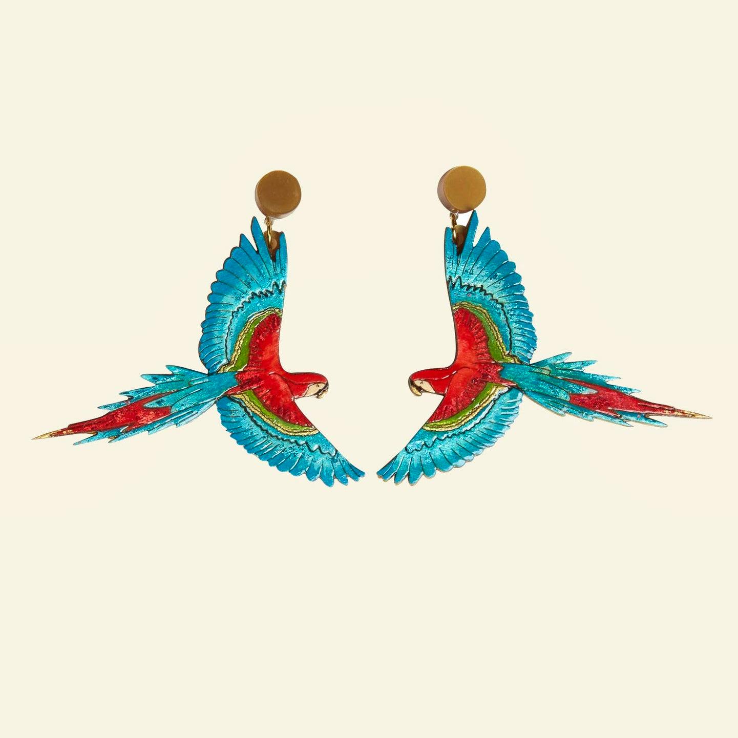 Palava Parrot Earrings, £38