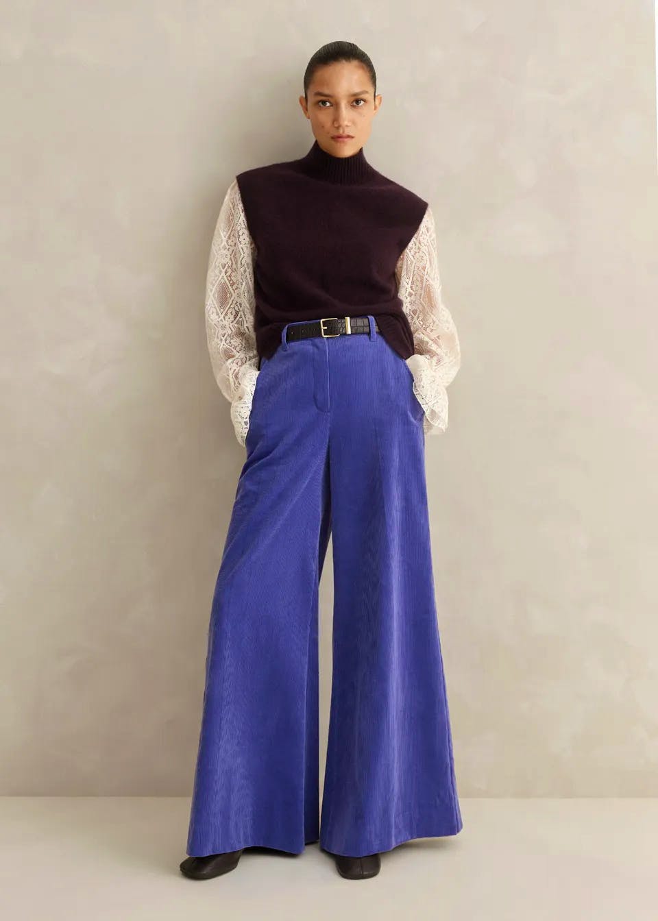 Boiled Cashmere High Neck Vest £195