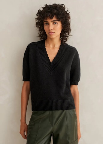 Merino Wool With Cashmere Knitted Vest