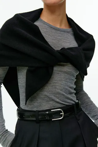 Triangle Cashmere-Wool Scarf