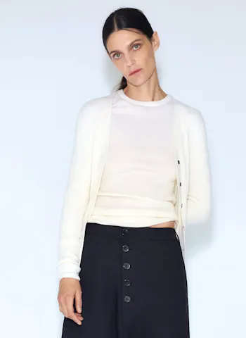 Wool And Cashmere Ribbed Jacket
