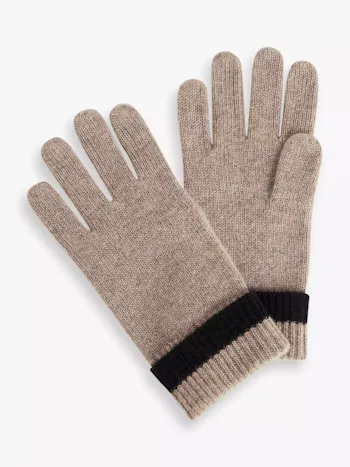 Tipped Cashmere Gloves