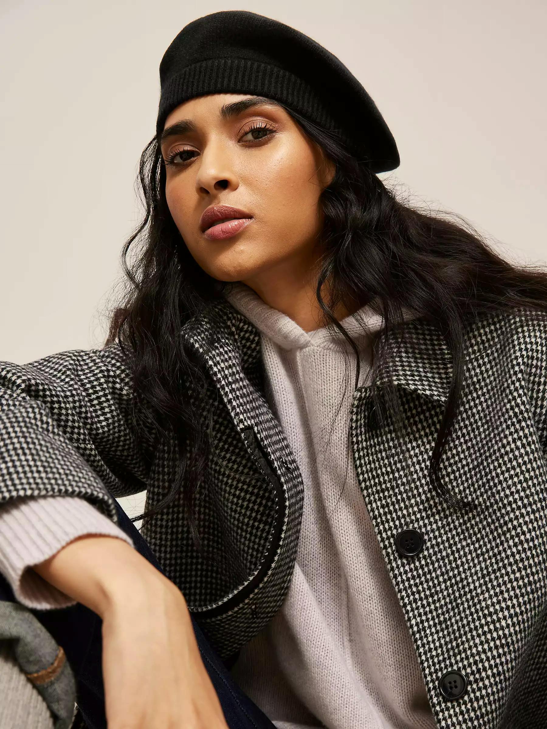 Cashmere Roll Beret £32