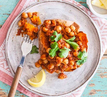 Chickpea Curry Jacket Potato BBC Good Food