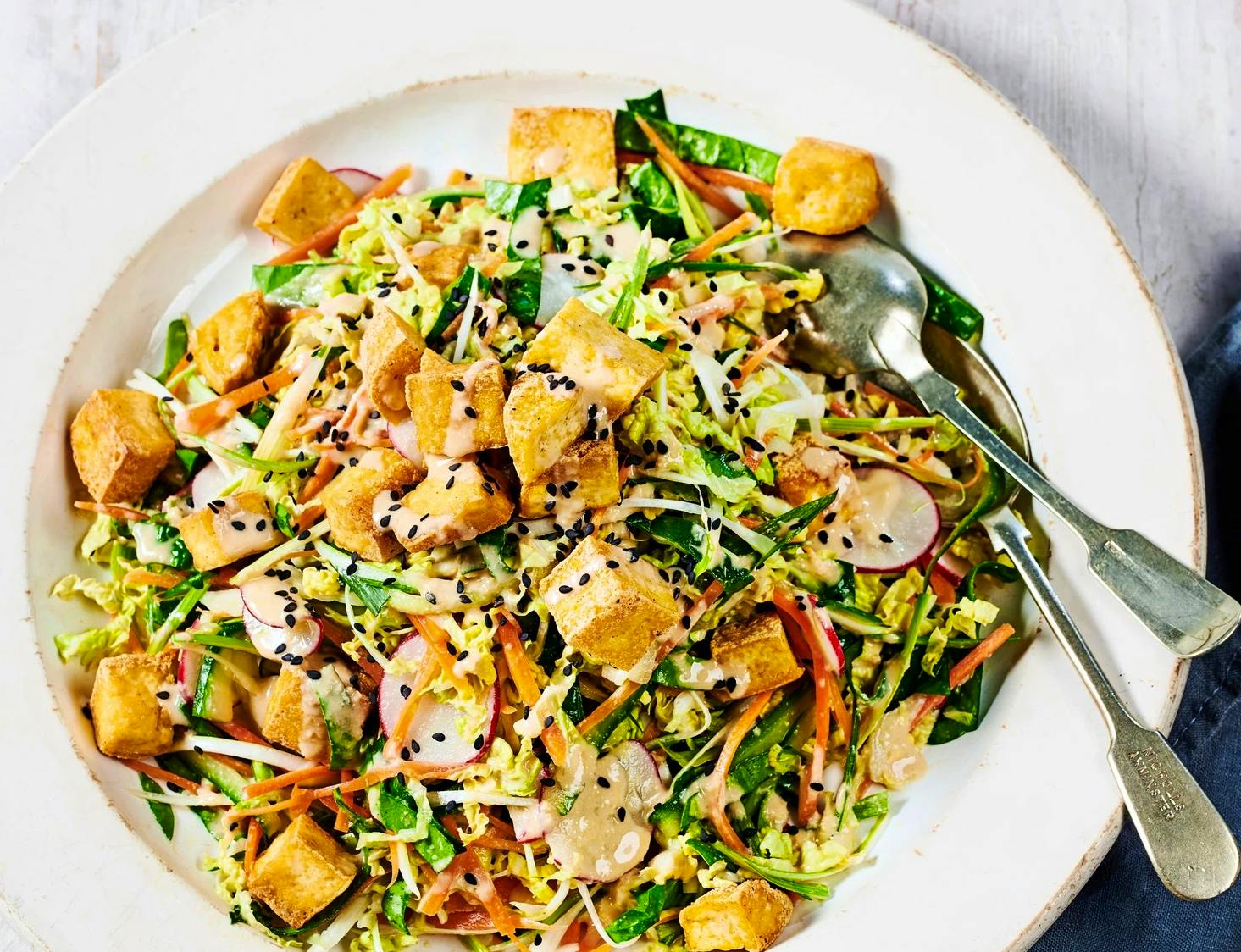 Crunchy Veg And Smoked Tofu Salad Olive Magazine