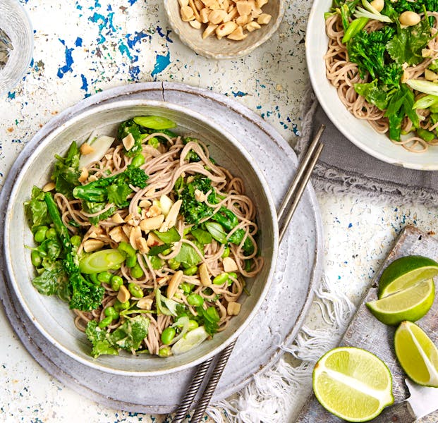 Broccoli And Peanut Soba Noodles 