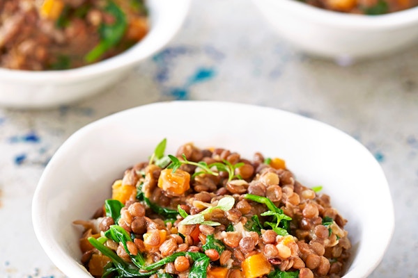 Creamy Lentils With Spinach And Thyme Olive Magazine