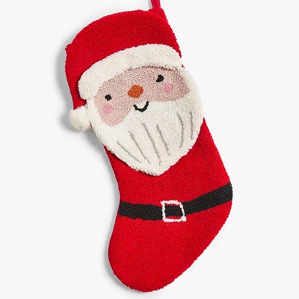 John Lewis John Lewis Tapestry Santa Christmas Stocking, Multi, £18