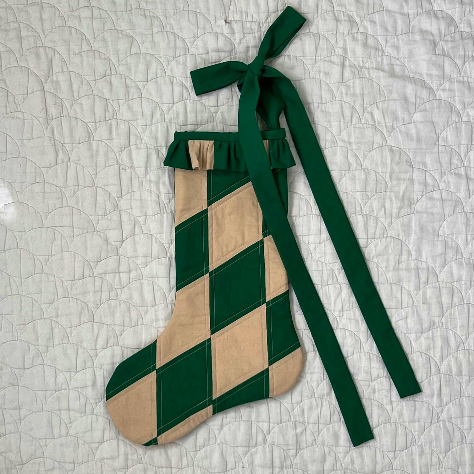 Etsy Handmade Quilted Christmas Holiday Stocking, £70.23