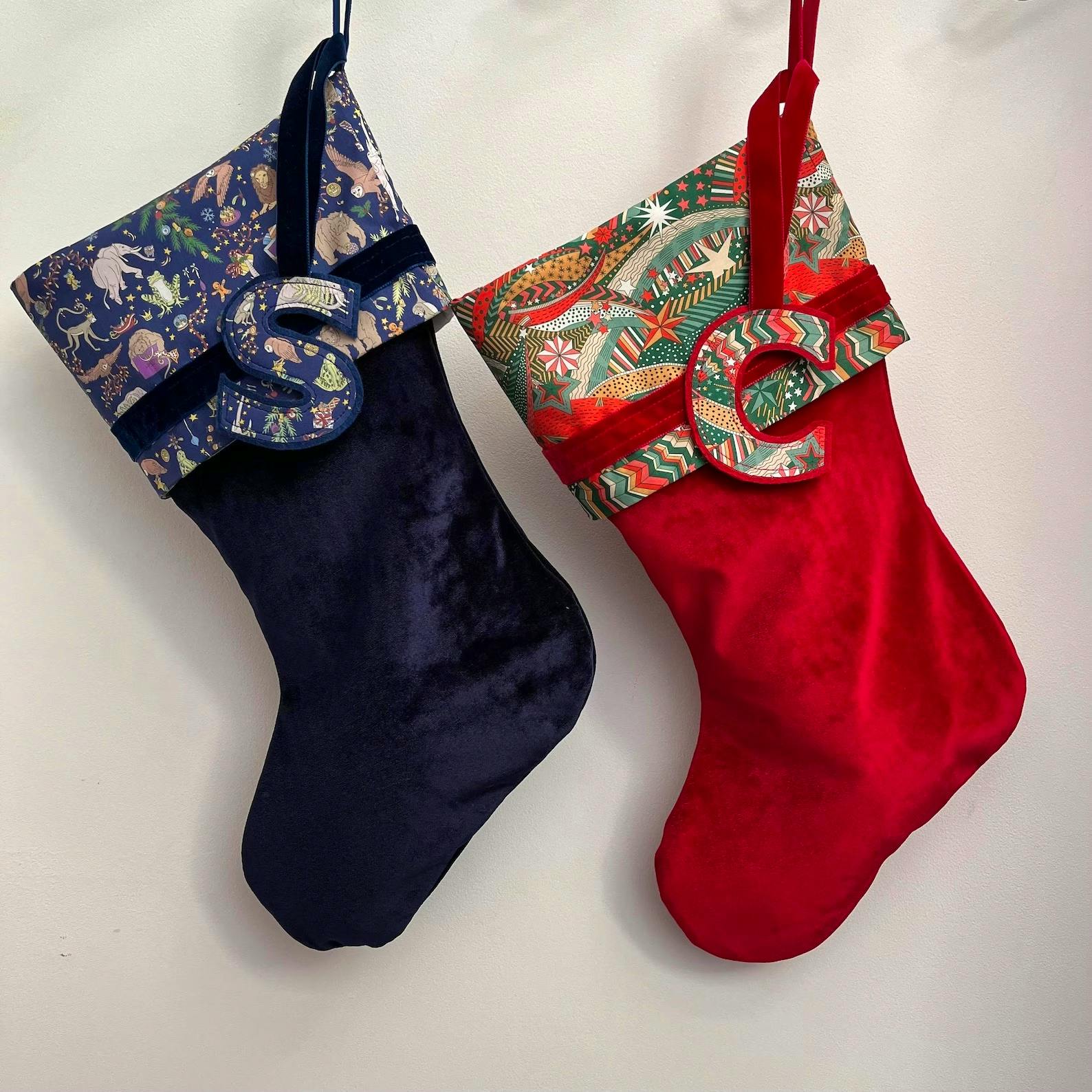 Etsy Velvet Christmas Stocking With Optional Personalisation, from £29.50