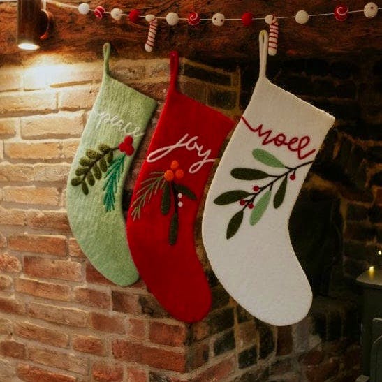 Fiona Walker Christmas Stocking – Peace, £16.95