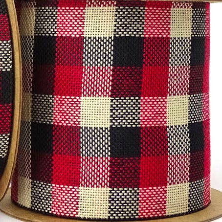 Ribbon UK Black & Red Country Tartan Ribbon, £6.75