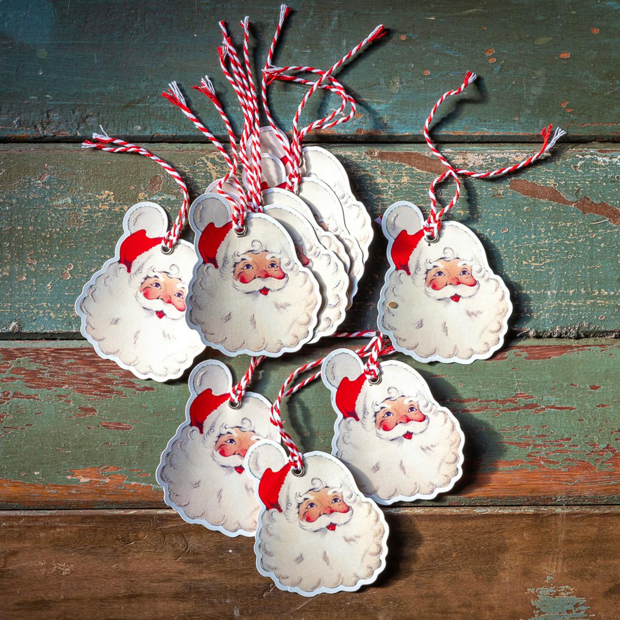 Sarah Raven Jolly Father Christmas Gift Tags, £4.50