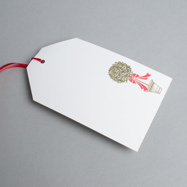 Mount Street Printers Festive Foliage Gift Tag - Pack Of 8, £12