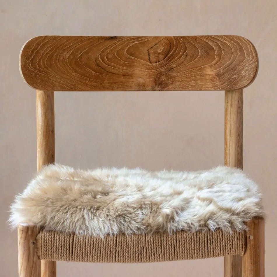 Graham & Green Square Butterscotch Sheepskin Seat Pad, £35