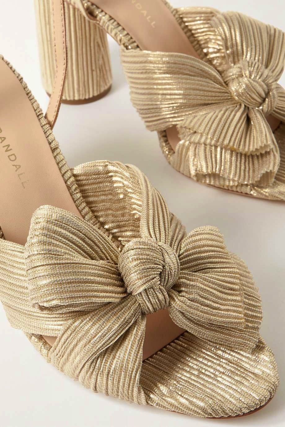 Loeffler Randall Gold Lamé Sandals, £380
