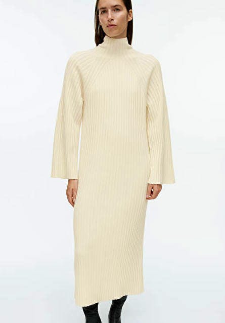 Arket High-Neck Rib Dress, £129