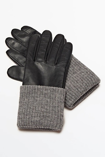 Massimo Dutti Leather Gloves, £70