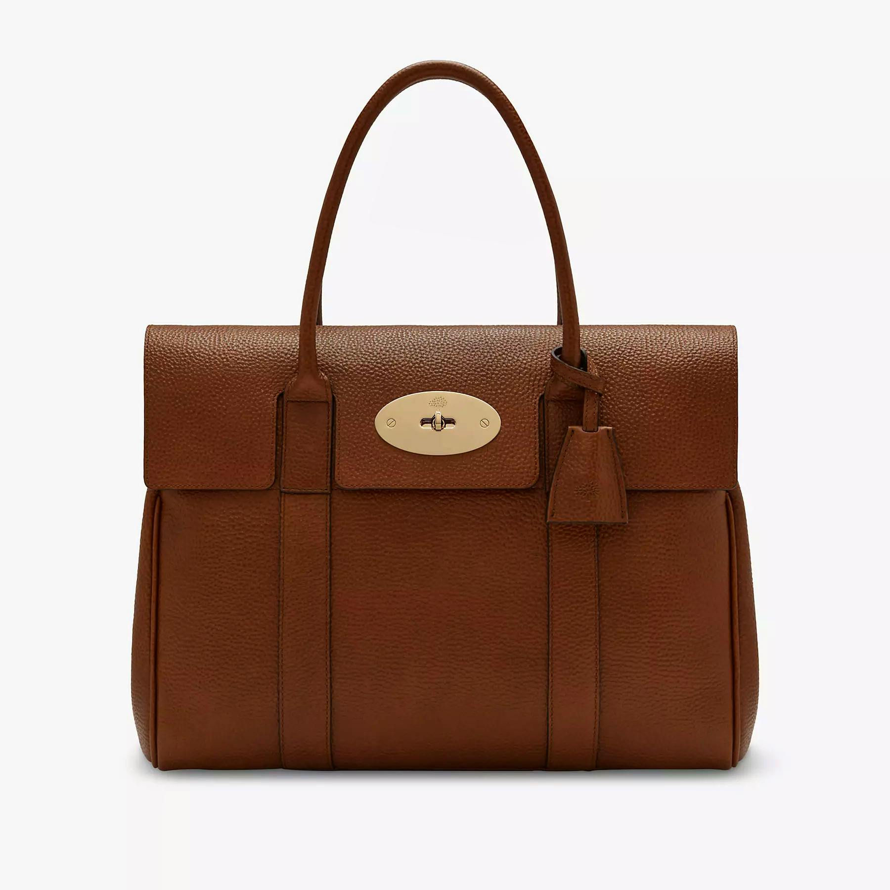 Mulberry Bayswater Classic Grain Leather Handbag, Oak, £995